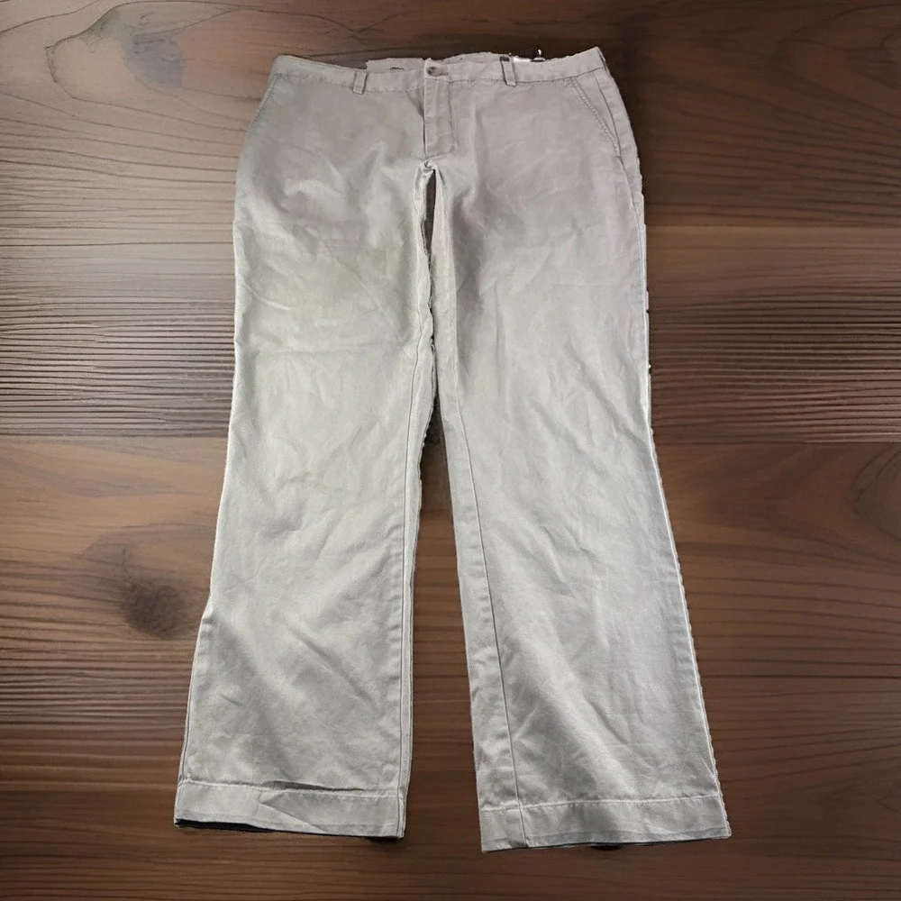 Vineyard Vines Slim Fit Breaker Chino Pants Men 38x32 Beige Khakis Preppy 1P1236